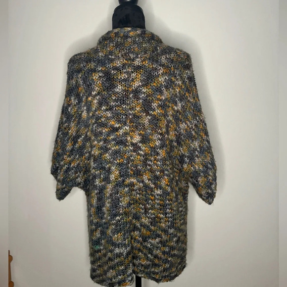 VTG Chunky Wool Jillian Nicole Knit One Button Cardigan Sweater - Picture 12 of 15